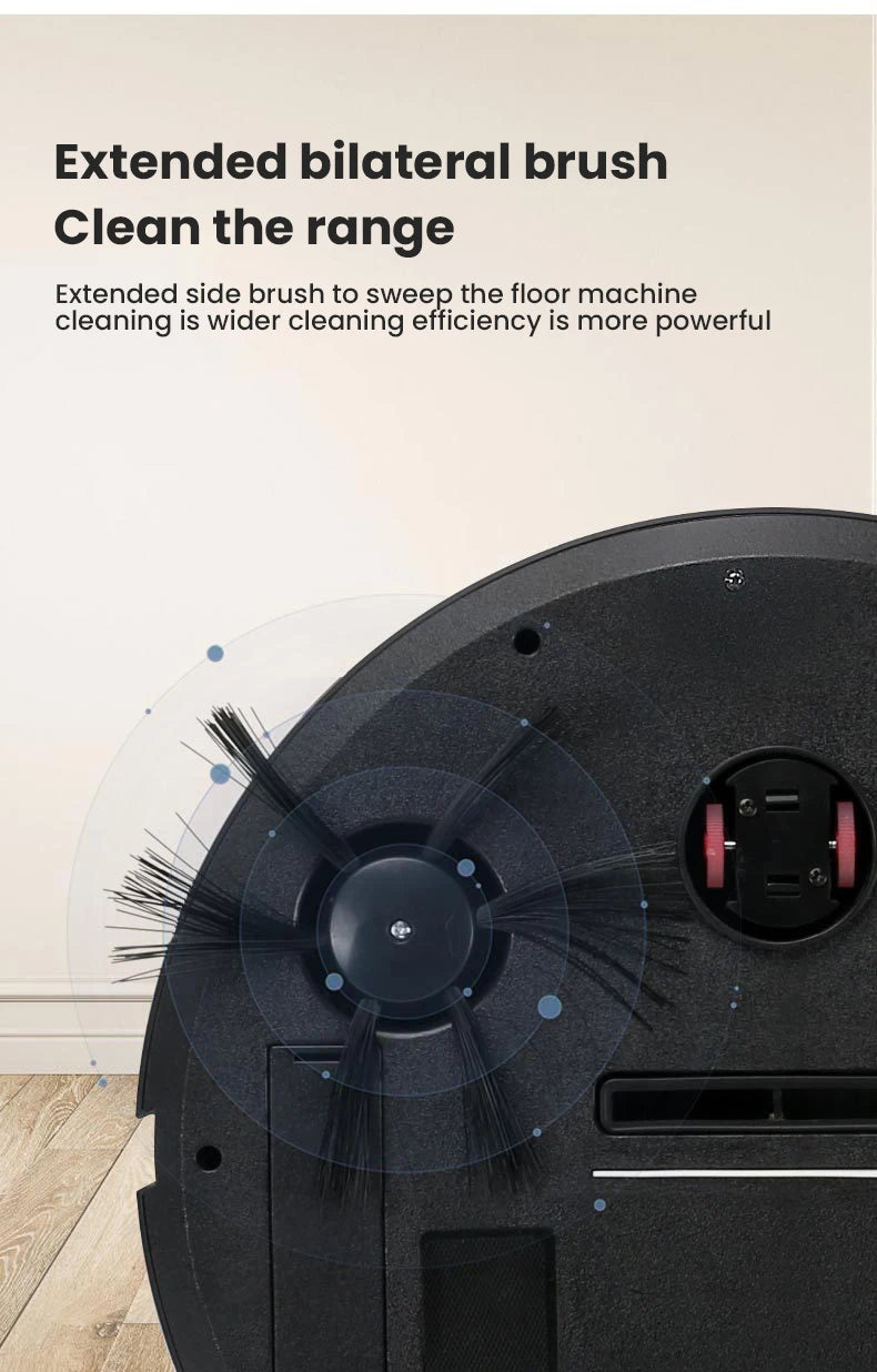 Robot Aspiradora Inteligente 5 en 1 – Aspira, Barre, Friega,  Humidifica y cuenta con luz LED.